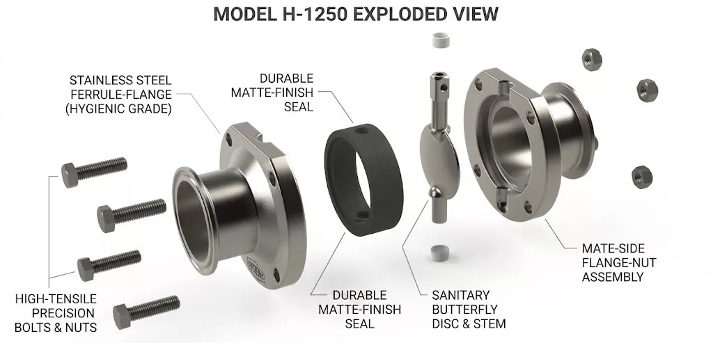 Butterfly Valve With Gripper Handle