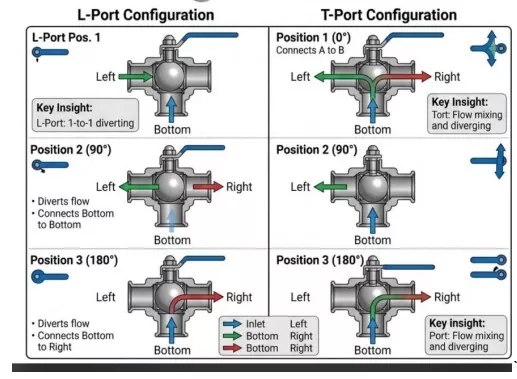 Three-Way Encapsulated Clamp Ball Valve